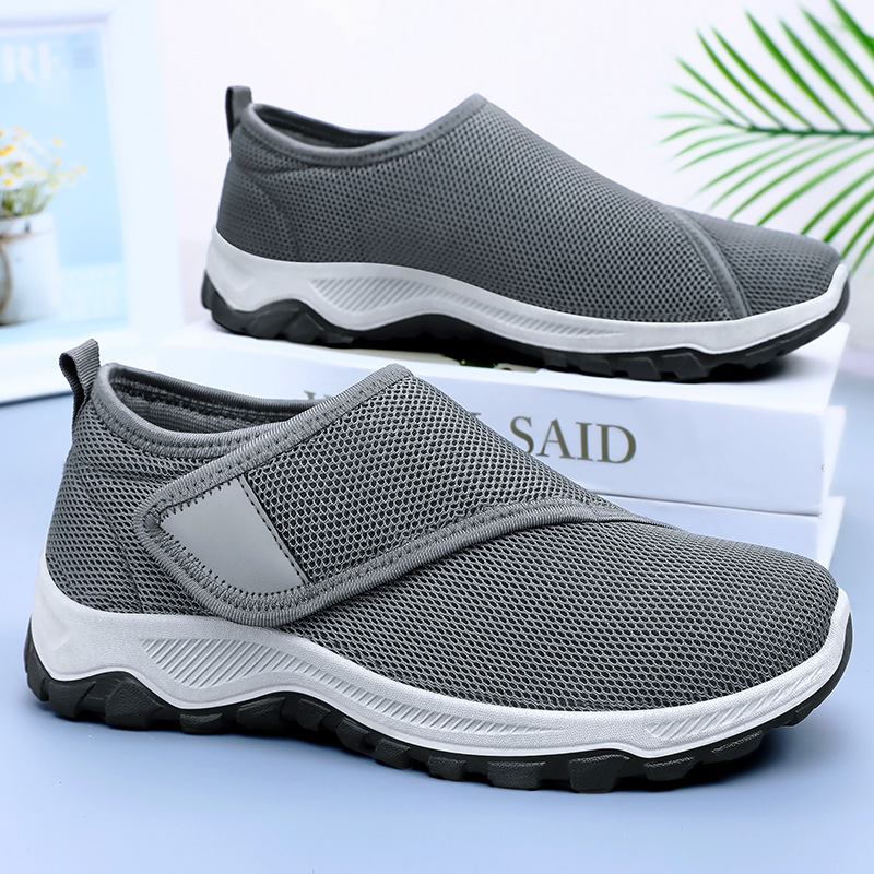 Men'S Shoes With Velcro - Zapatos de malla para hombre, nuevos