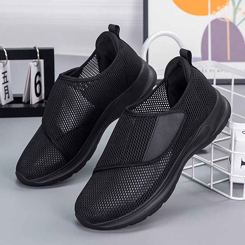 Men'S Shoes With Velcro - YUYIN Zapatos deportivos de malla transpirable