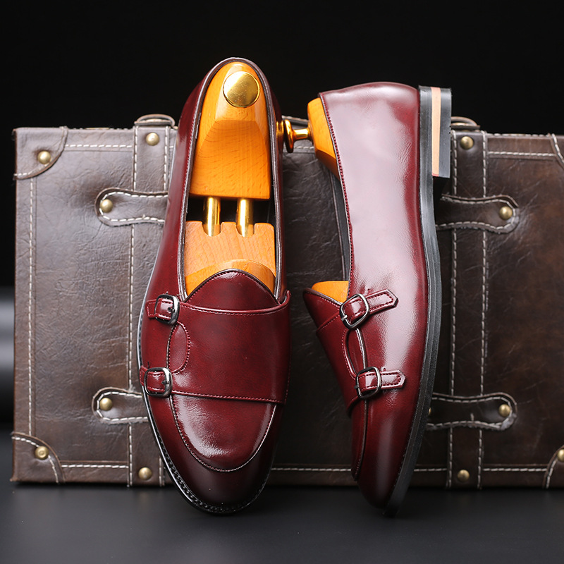 Monk Strap Shoe - Mocasines de moda para hombre, nuevos,