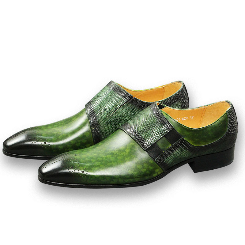 Monk Strap Shoe - Mocasines de Moda para Hombre, Zapatos