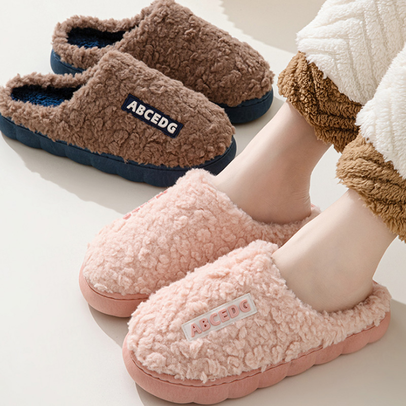 Men'S Shoes Slip On - Tendencia de invierno para parejas, chanclas