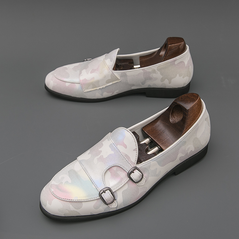 Monk Strap Shoe - Mocasines Transpirables para Hombre, Zapatos Monk