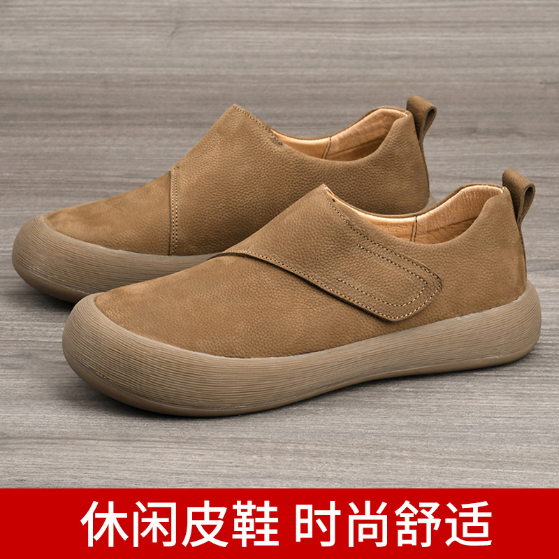 Men'S Shoes With Velcro - Mocasines Casuales para Hombre 2026, con