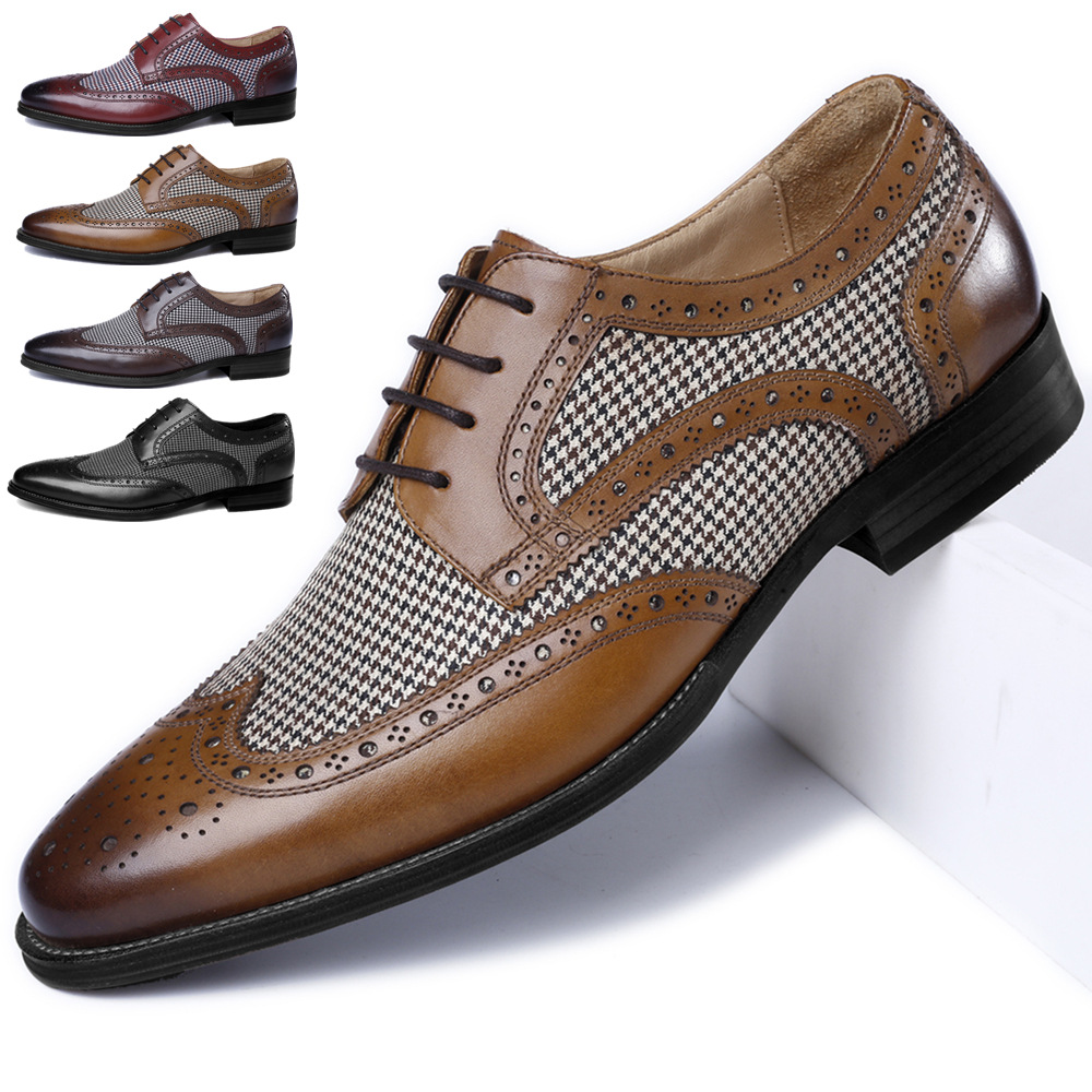 Men Shoes Official - Zapatos de negocios Oxford para hombre,