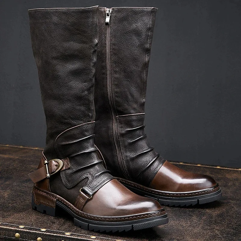 Men'S Shoes Louis Vuitton - Zapatos medievales Retro de cuero PU