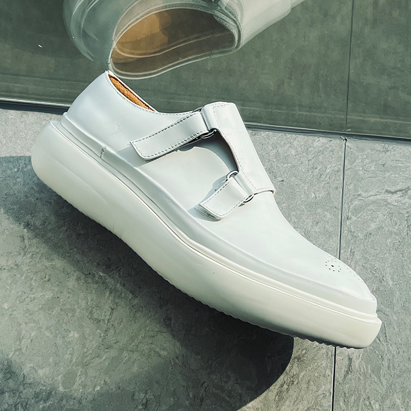 Monk Strap Shoe - Mocasines Minimalistas de Diseñador con Correa