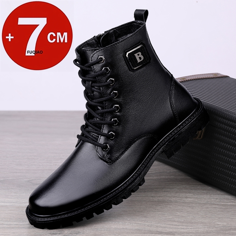 Botas con elevador de cuero ge - Men'S Shoes Qn reseña y precio