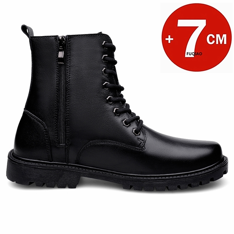 Botas con elevador de cuero ge - Men'S Shoes Qn reseña y precio