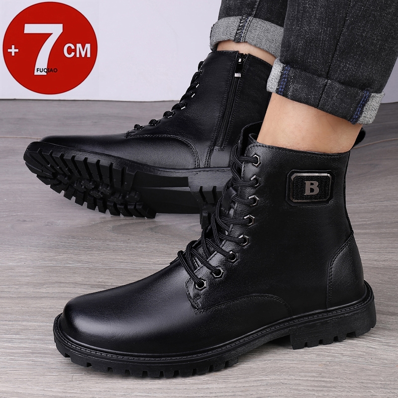 Botas con elevador de cuero ge - Men'S Shoes Qn reseña y precio