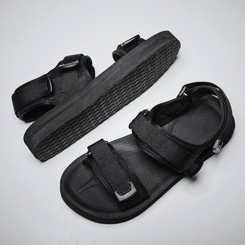 Sandalias planas ajustables pa - Men'S Shoes With Velcro reseña y precio