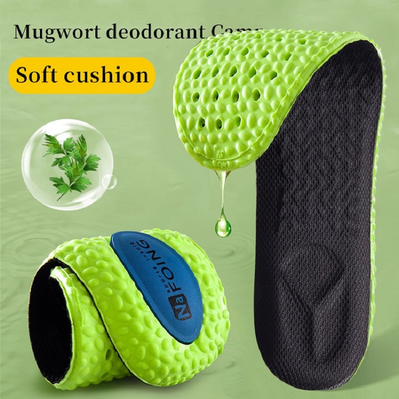 Plantilla deportiva con absorc - Men'S Shoes Green And White reseña y precio