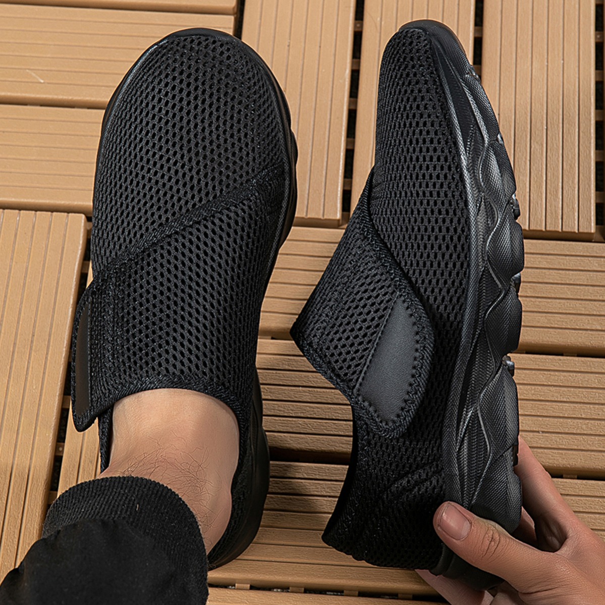 Nuevos Zapatos Deportivos Tran - Men'S Shoes With Velcro reseña y precio