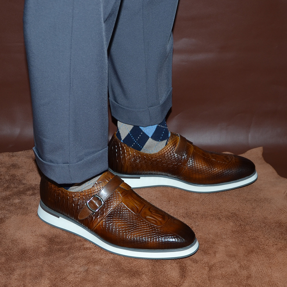 Zapatos Casuales de Negocios p - Monk Strap Shoe reseña y precio