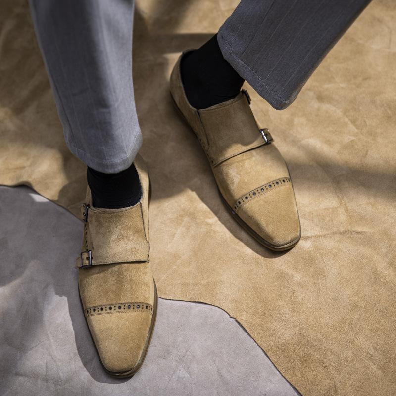 Zapatos de vestir de piel auté - Monk Strap Shoe reseña y precio