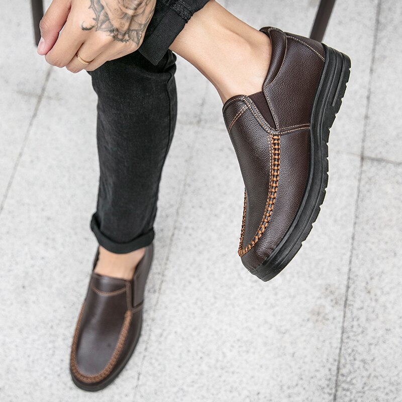Zapatos casuales de cuero lige - Men Shoes Louboutin reseña y precio