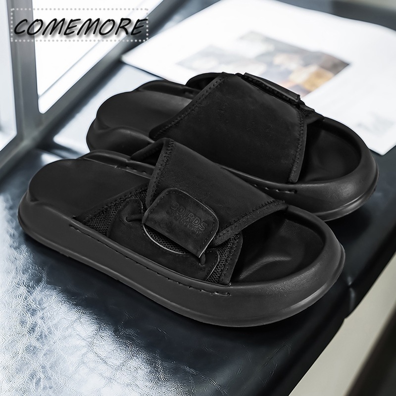 Comemore Pantuflas de suela gr - Men'S Shoes With Velcro reseña y precio