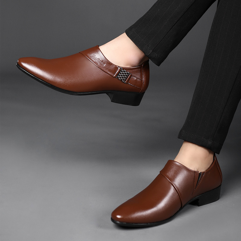 Zapatos de cuero PU para hombr - Men Shoes Official reseña y precio