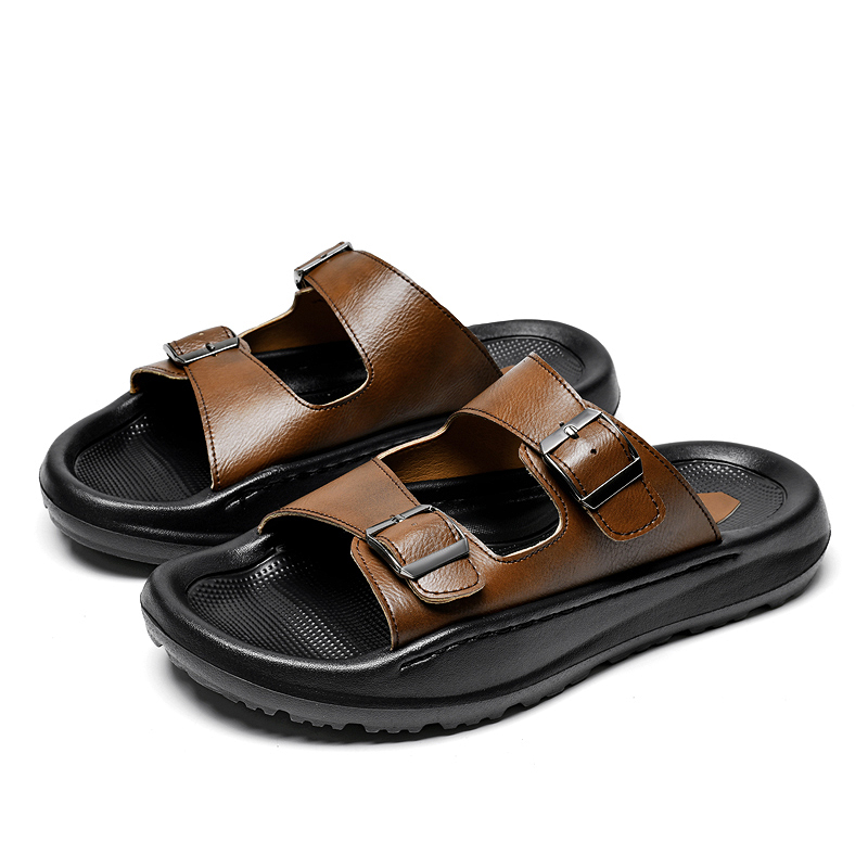 Sandalias sin cordones para ho - Men'S Shoes With Velcro reseña y precio