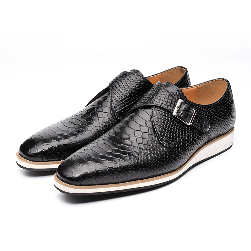 Zapatos informales de alta cal - Monk Strap Shoe reseña y precio