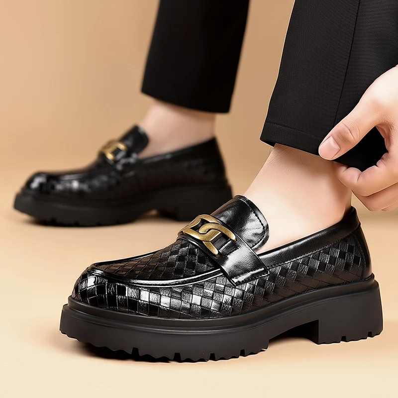 Zapatos de cuero hechos a mano - Men Shoes Official reseña y precio