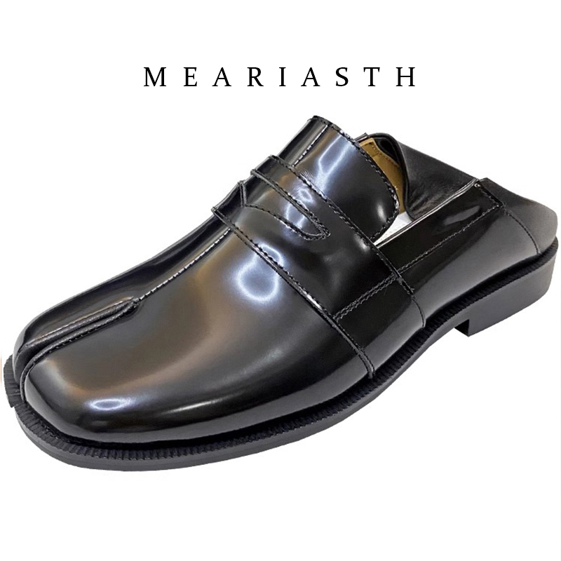 Zapatos Tabi Negros de Piel Si - Men'S Shoes Qn reseña y precio