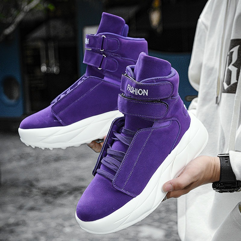 Zapatillas Deportivas Moradas  - Men'S Shoes With Velcro reseña y precio