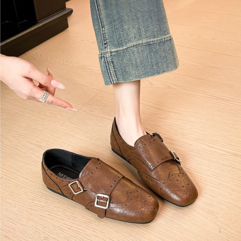 Zapatos Retro para Mujer, Eleg - Monk Strap Shoe reseña y precio