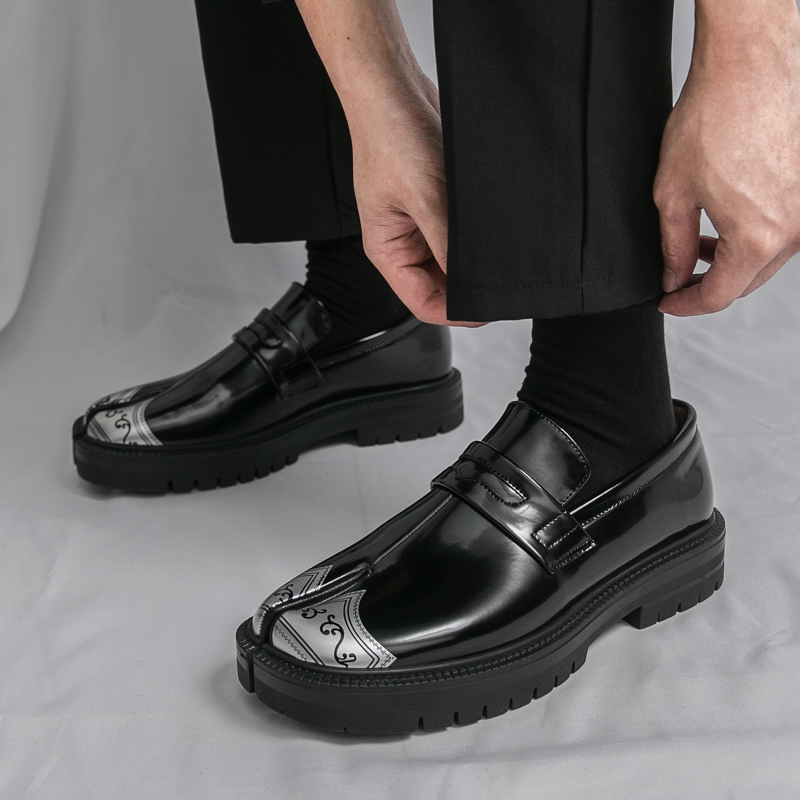 Mocasines con punta abierta de - Men'S Shoes Japanese Brand reseña y precio