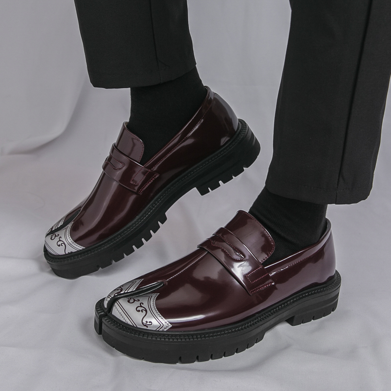 Mocasines con punta abierta de - Men'S Shoes Japanese Brand reseña y precio