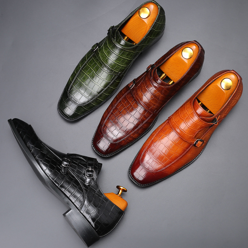 Mocasines de charol para hombr - Monk Strap Shoe reseña y precio