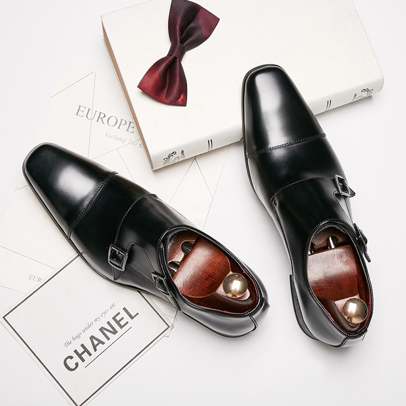 Zapatos de vestir de cuero par - Monk Strap Shoe reseña y precio
