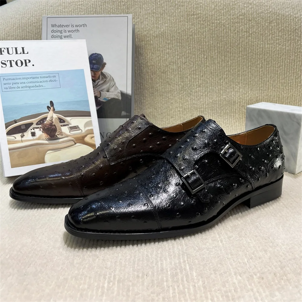 Zapatos de monje de cuero genu - Monk Strap Shoe reseña y precio