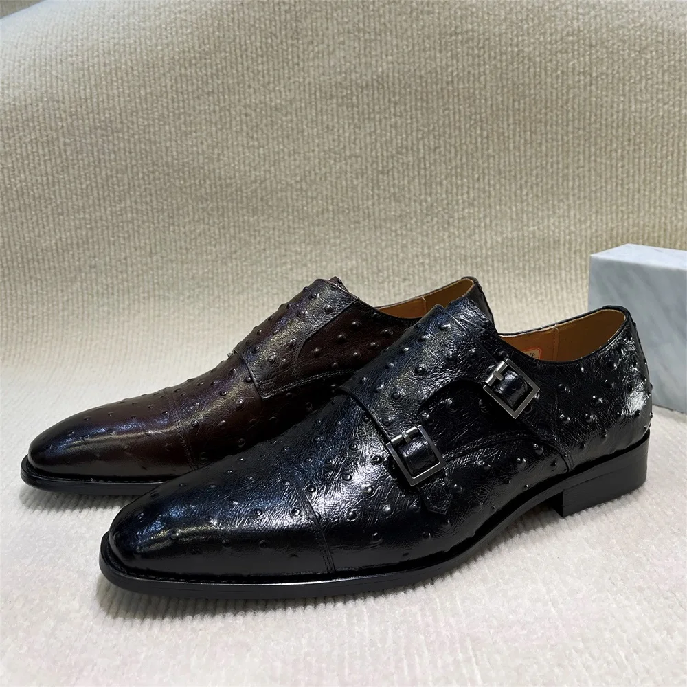 Zapatos de monje de cuero genu - Monk Strap Shoe reseña y precio