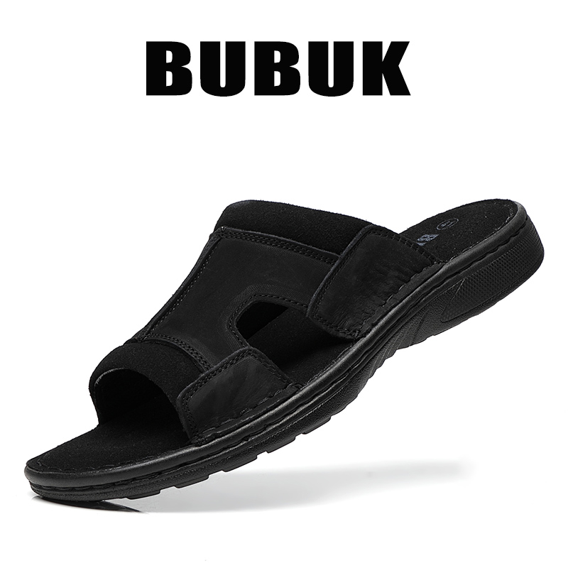 Pantuflas de cuero para hombre - Men'S Shoes With Velcro reseña y precio