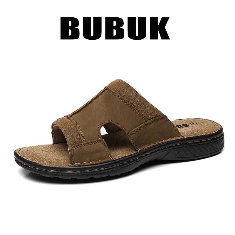 Pantuflas de cuero para hombre - Men'S Shoes With Velcro reseña y precio