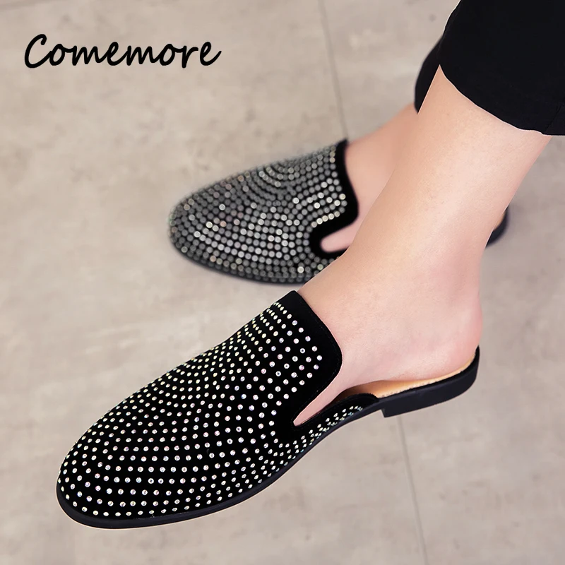 Zapatos de cuero con diamantes - Men Shoes Louboutin reseña y precio