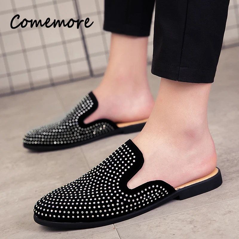 Zapatos de cuero con diamantes - Men Shoes Louboutin reseña y precio