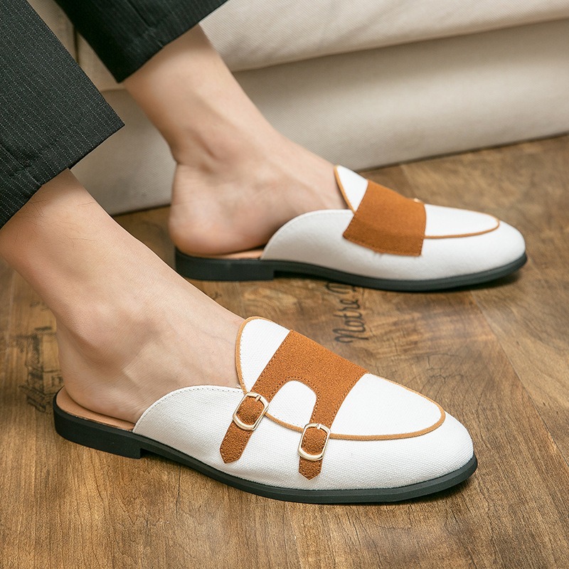 Mulas de lona, medio zapatos p - Monk Strap Shoe reseña y precio
