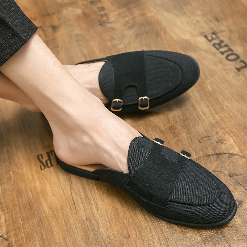 Mulas de lona, medio zapatos p - Monk Strap Shoe reseña y precio