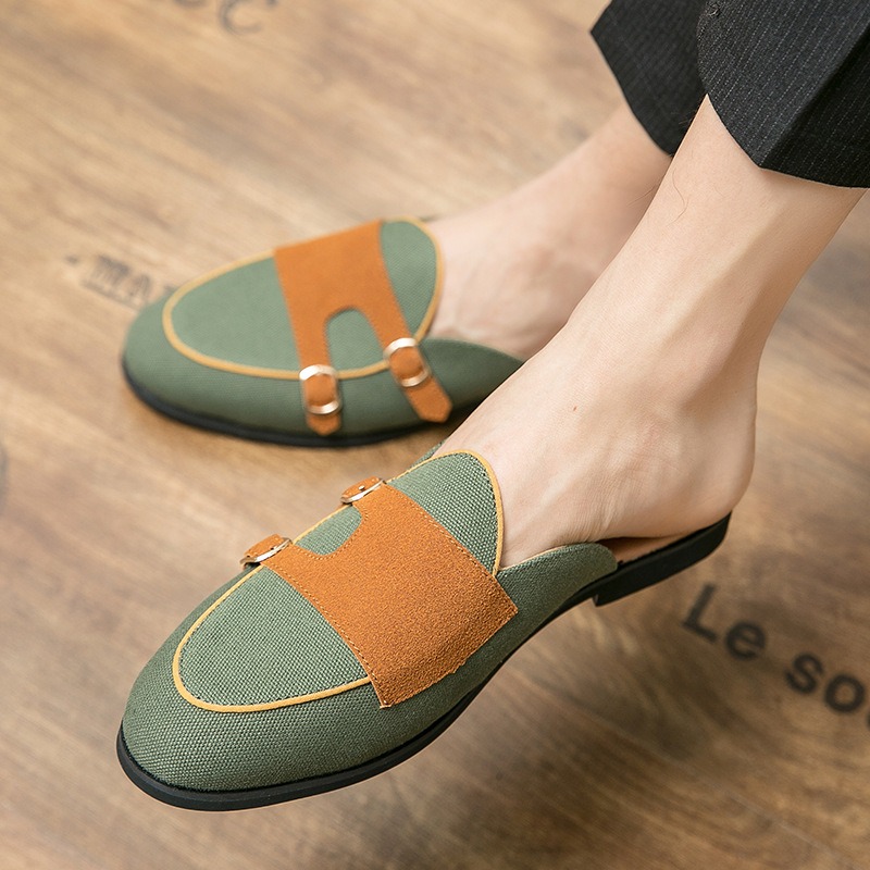 Mulas de lona, medio zapatos p - Monk Strap Shoe reseña y precio