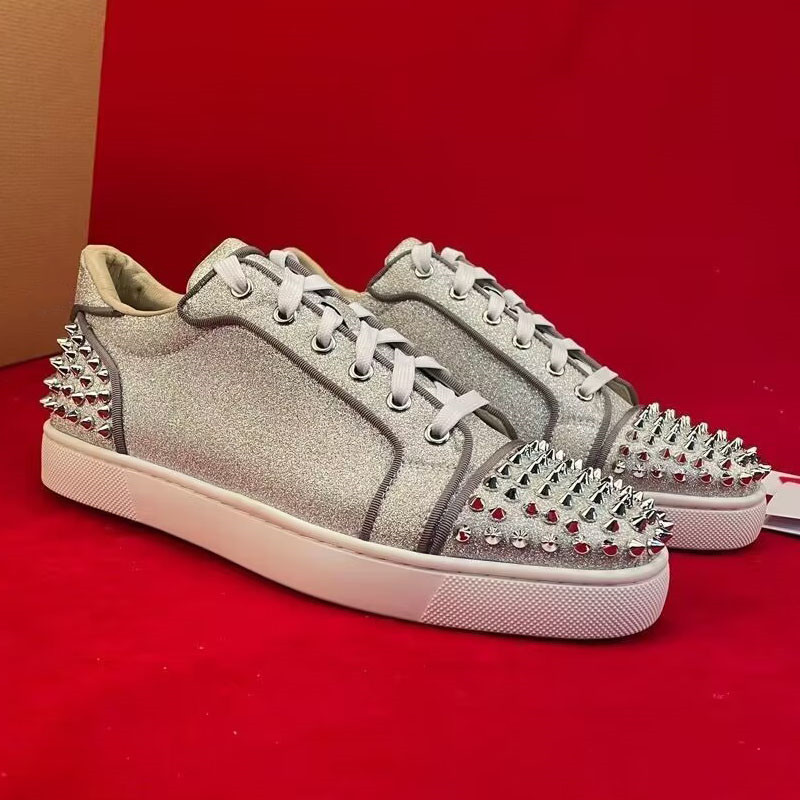 Zapatos de lujo con remaches p - Men Shoes Louboutin reseña y precio