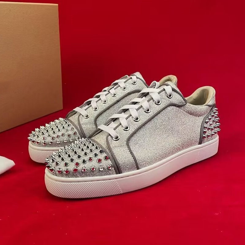 Zapatos de lujo con remaches p - Men Shoes Louboutin reseña y precio