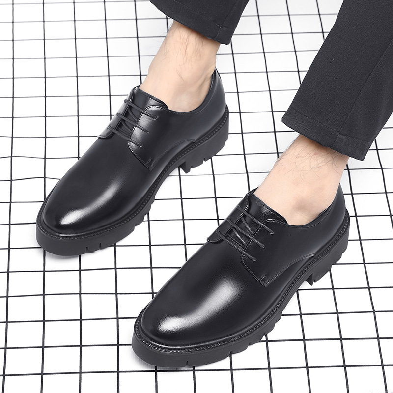 Zapatos de vestir de cuero neg - Men Shoes Official reseña y precio