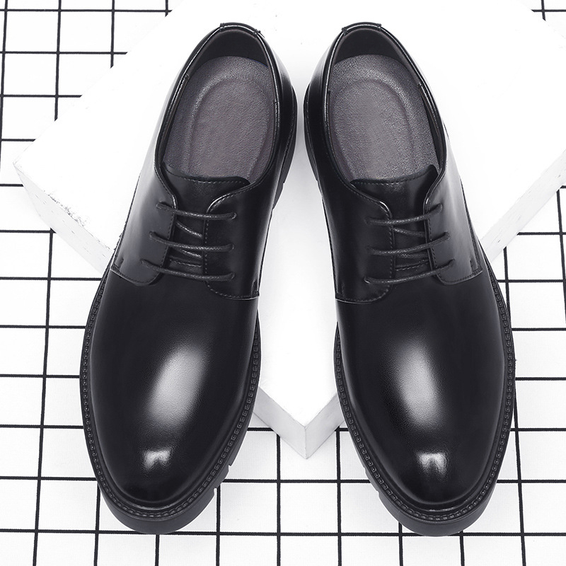 Zapatos de vestir de cuero neg - Men Shoes Official reseña y precio