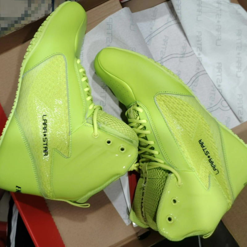 Zapatos de lucha de marca de l - Men'S Shoes Green And White reseña y precio