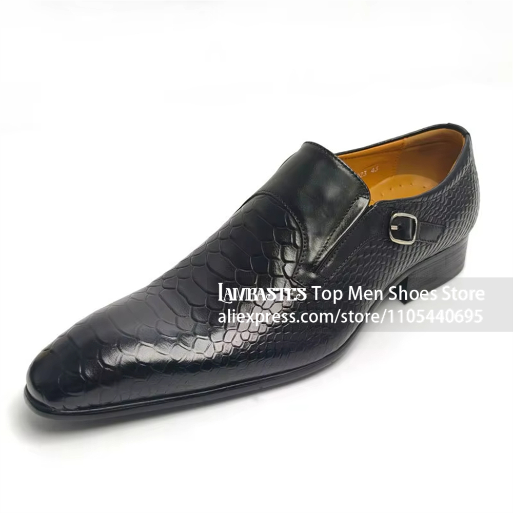 Mocasines Monk de cuero negro  - Monk Strap Shoe reseña y precio