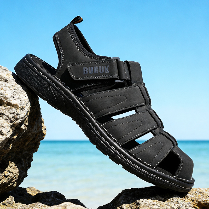 BUBUK Sandalias deportivas de  - Men'S Shoes With Velcro reseña y precio