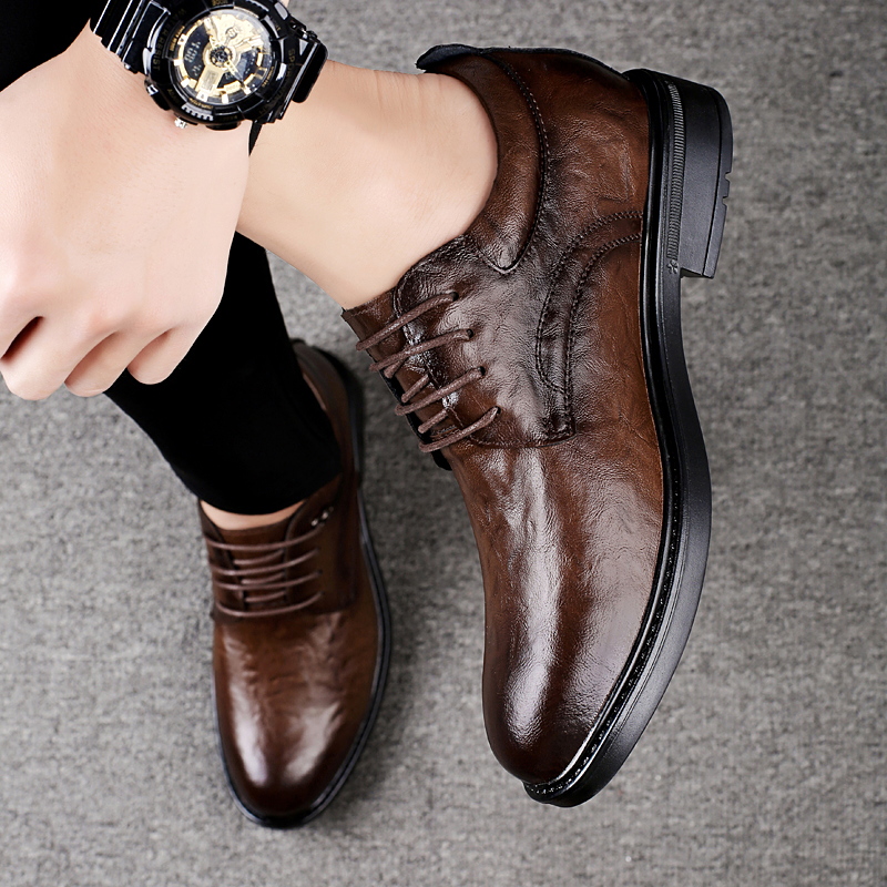Zapatos Casuales de Cuero con  - Men'S Shoes Qn reseña y precio